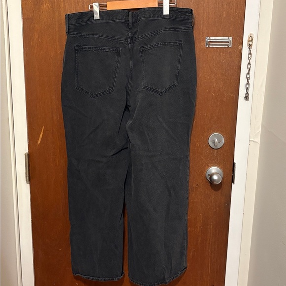 Women's Black Wide-Leg Jeans - Picture 8 of 9
